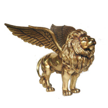 Estatua alada del león de oro de la venta caliente 2018